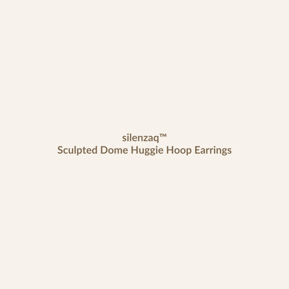π πππππ§ππβ’ Sculpted Dome Huggie Hoop Earrings β Chunky Gold-Tone Earrings for Women main product image
