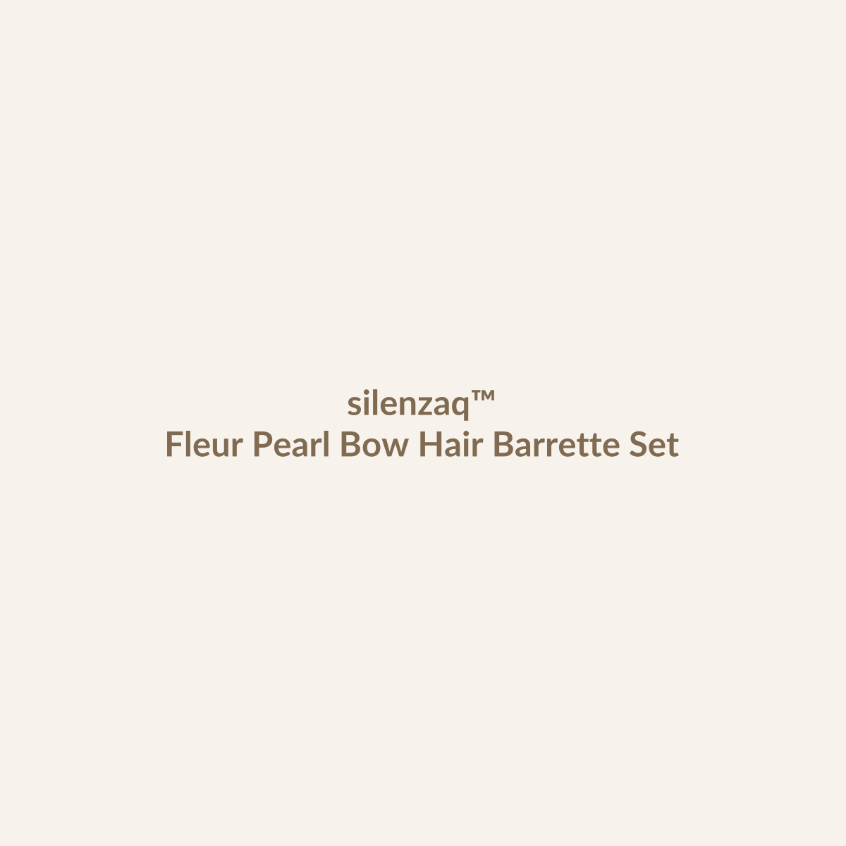 𝑠𝑖𝑙𝑒𝑛𝑧𝑎𝑞™ Fleur Pearl Bow Hair Barrette Set – 2-Piece Elegant Hair Clips main product image