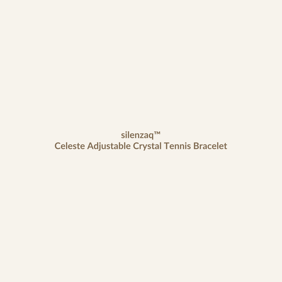 𝑠𝑖𝑙𝑒𝑛𝑧𝑎𝑞™ Celeste Adjustable Crystal Tennis Bracelet – Cubic Zirconia Bracelet main product image