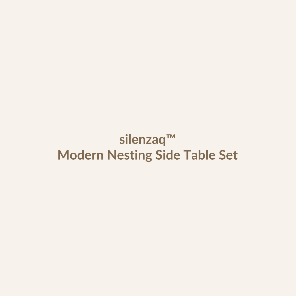 𝑠𝑖𝑙𝑒𝑛𝑧𝑎𝑞™ Modern Nesting Side Table Set – Set of 2 Round Accent Tables main product image